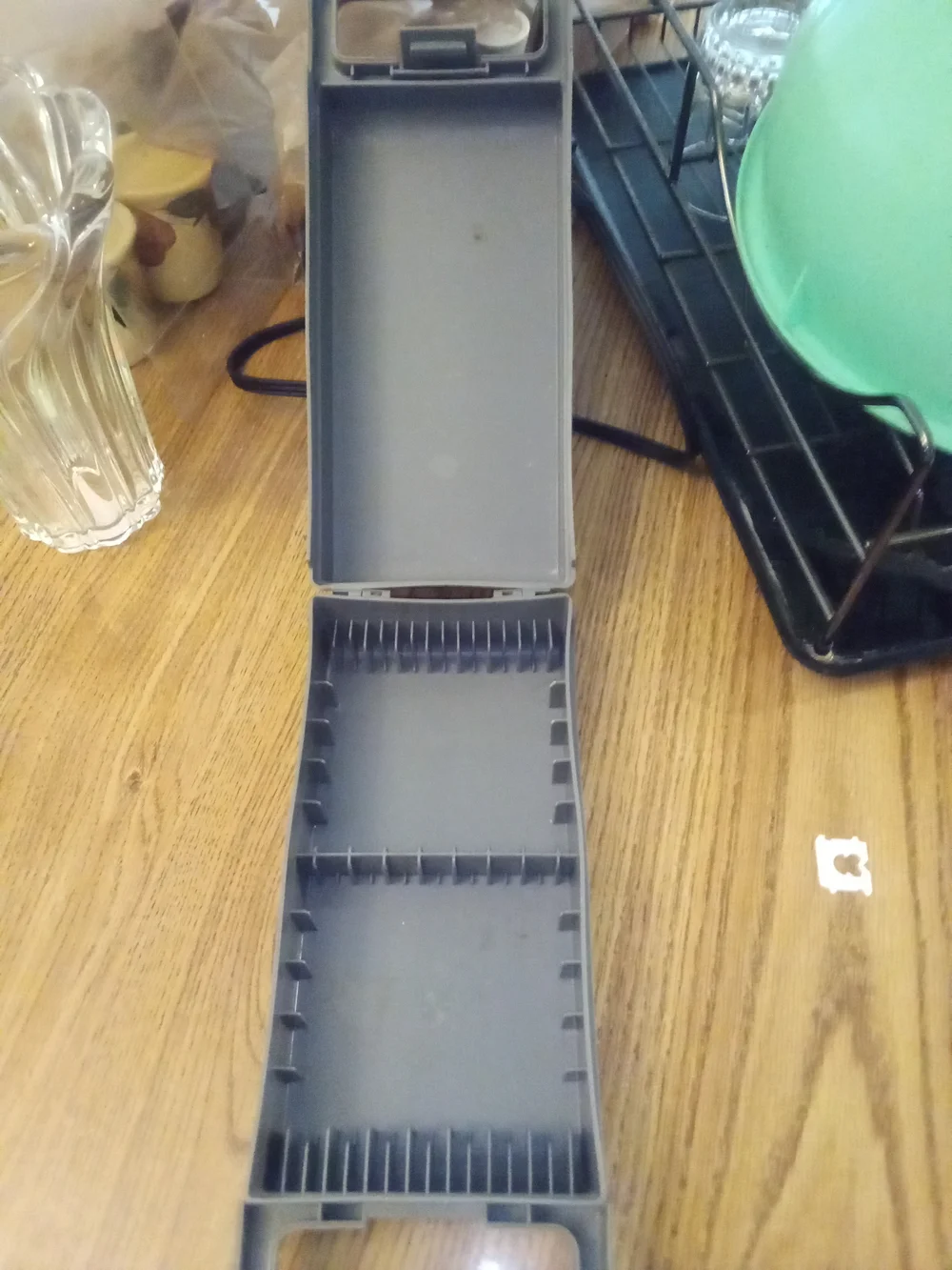 Gray Cassette Storage Case - Holds 10 Cassettes